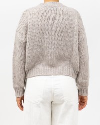 Roberto Collina - Girocollo Lana Alpaca Mastice Donna F47001 04 MASTICE I25