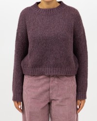 Roberto Collina - Girocollo Lana Alpaca Bordeaux Donna F47001 36 BORDEAUX I25