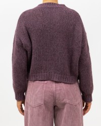 Roberto Collina - Girocollo Lana Alpaca Bordeaux Donna F47001 36 BORDEAUX I25