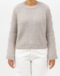 Roberto Collina - Girocollo Maniche Treccia Mastice Donna F47101 04 MASTICE I25