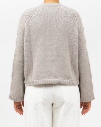 Roberto Collina - Girocollo Maniche Treccia Mastice Donna F47101 04 MASTICE I25