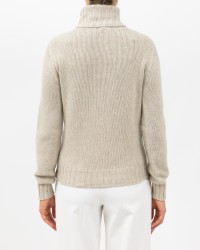 Aragona - Maglia Dolcevita Cashmere Beige Donna D3232TF 107 LIGHT CA I25