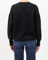 Aragona - Maglia Scollo V Cashmere Nera Donna D3235TF 101 NERO I25