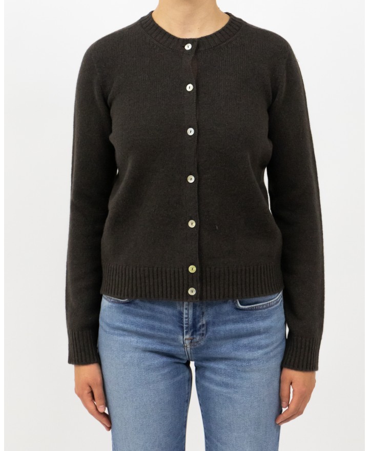 Arovescio - Cardigan Coreana Lana Marrone Donna W1661/06 108 ESPRESS I25