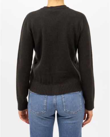 Arovescio - Cardigan Coreana Lana Marrone Donna W1661/06 108 ESPRESS I25