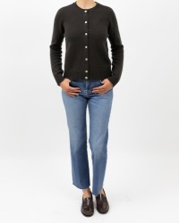 Arovescio - Cardigan Coreana Lana Marrone Donna W1661/06 108 ESPRESS I25