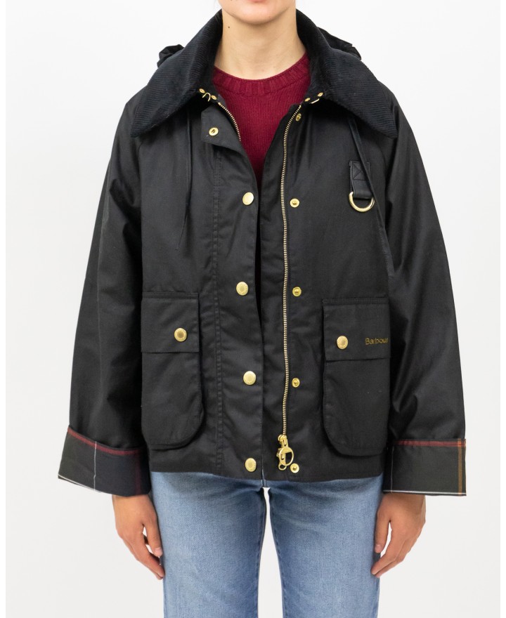 Barbour - Giubbotto Cropped Reighton Nero Donna LWX1397 BK71 BLACK I25