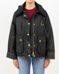 Barbour - Giubbotto Cropped Reighton Nero Donna LWX1397 BK71 BLACK I25