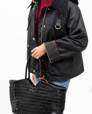 Barbour - Giubbotto Cropped Reighton Nero Donna LWX1397 BK71 BLACK I25