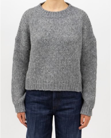 Roberto Collina - Girocollo Lana Alpaca Grigio Donna F47001 18 GRIGIO I25