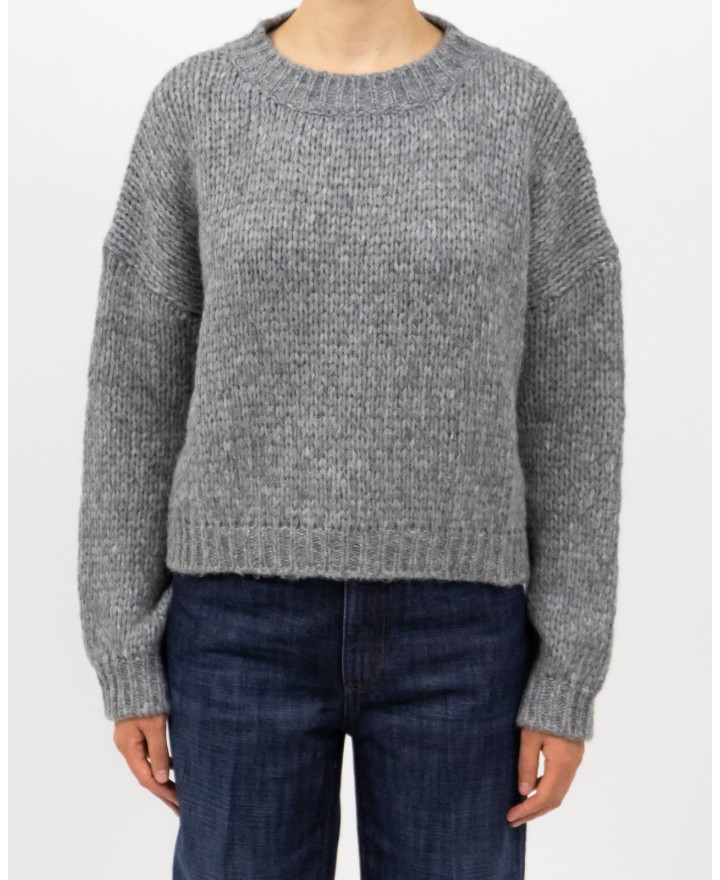 Roberto Collina - Girocollo Lana Alpaca Grigio Donna F47001 18 GRIGIO I25