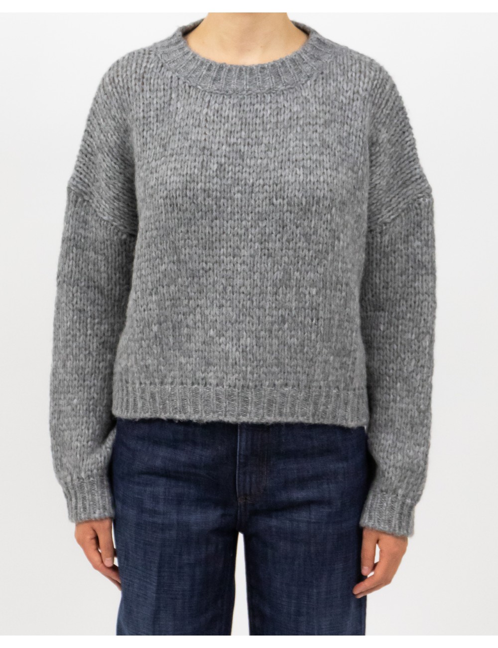 Roberto Collina - Girocollo Lana Alpaca Grigio Donna F47001 18 GRIGIO I25