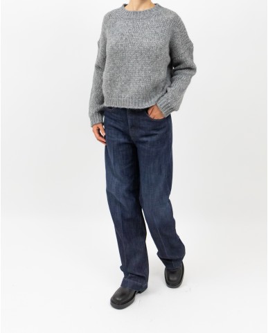 Roberto Collina - Girocollo Lana Alpaca Grigio Donna F47001 18 GRIGIO I25