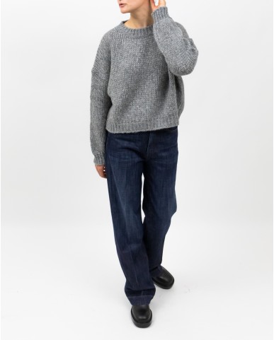 Roberto Collina - Girocollo Lana Alpaca Grigio Donna F47001 18 GRIGIO I25