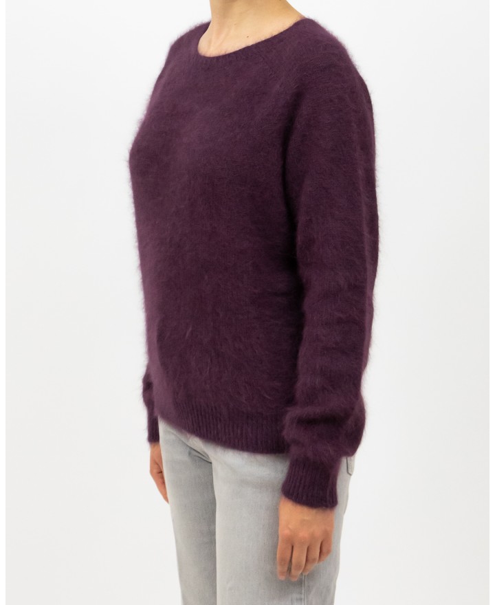 Roberto Collina - Girocollo Angora Bordeaux Donna F30601 36 BORDEAUX I25