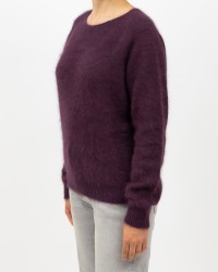 Roberto Collina - Girocollo Angora Bordeaux Donna F30601 36 BORDEAUX I25