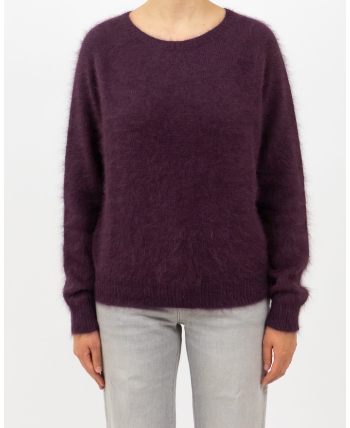 Roberto Collina - Girocollo Angora Bordeaux Donna F30601 36 BORDEAUX I25