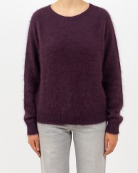 Roberto Collina - Girocollo Angora Bordeaux Donna F30601 36 BORDEAUX I25