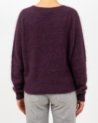 Roberto Collina - Girocollo Angora Bordeaux Donna F30601 36 BORDEAUX I25