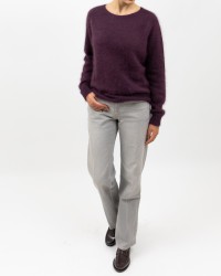 Roberto Collina - Girocollo Angora Bordeaux Donna F30601 36 BORDEAUX I25