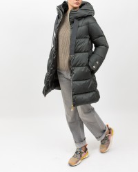 Herno - Women's Long Anthracite Gray Down Jacket PI1304D 12170Z 9480 I25