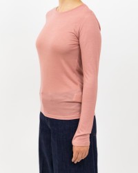 Majestic - Maglia Girocollo Viscosa/Cashmere Rosa Donna H25M482-FTS008 1029 I25