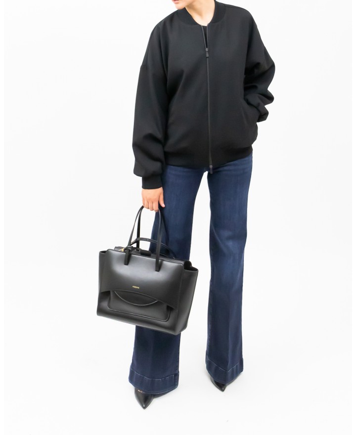 Nine In The Morning - Bomber Danielle Nero Donna DAN08 H19 NERO I25