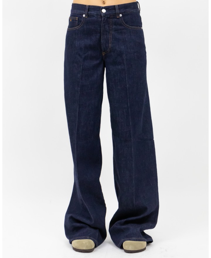 Nine In The Morning - Gea Overcarriot Dark Blue Women's Jeans GEA34 Z17 RINSE I25