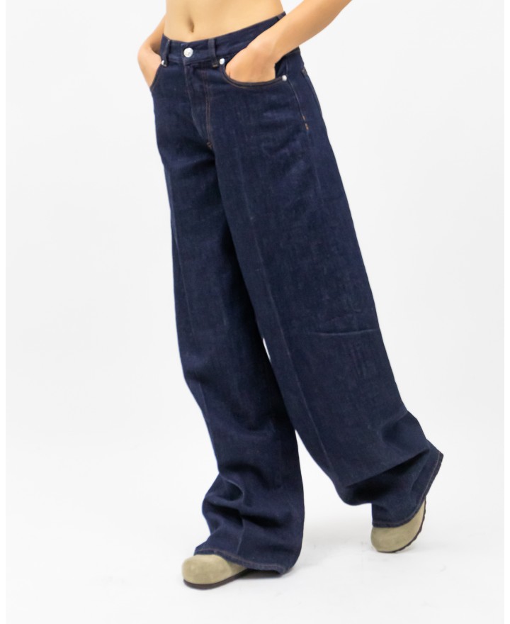 Nine In The Morning - Gea Overcarriot Dark Blue Women's Jeans GEA34 Z17 RINSE I25