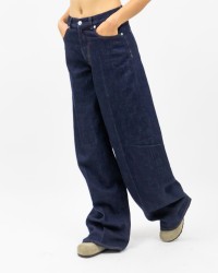 Nine In The Morning - Gea Overcarriot Dark Blue Women's Jeans GEA34 Z17 RINSE I25