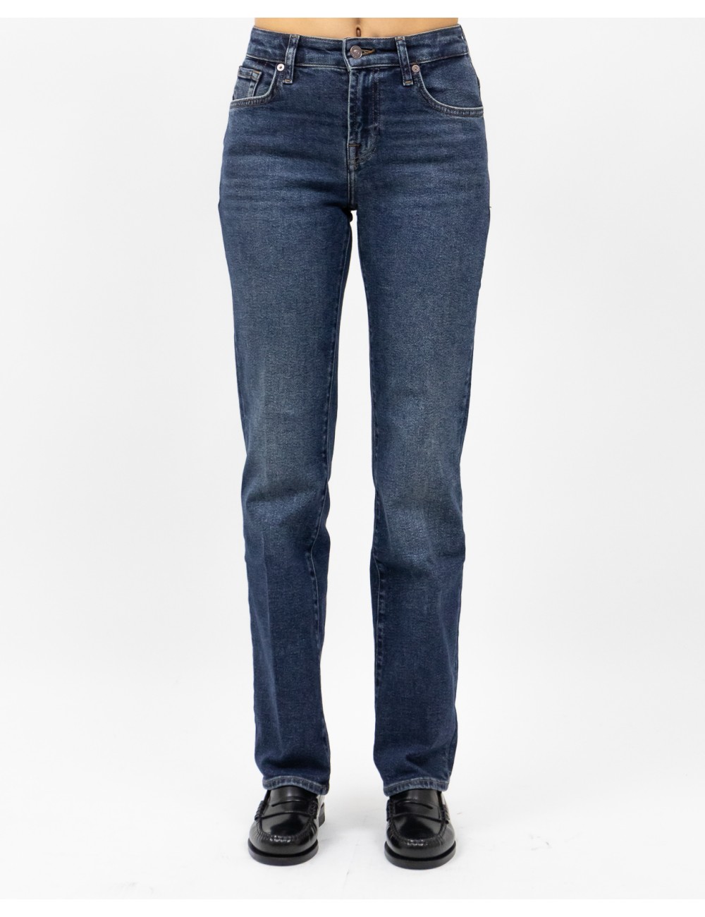 Seven - Jeans Calie Denim Scuro Donna 7UC90A91 U7CSC I25