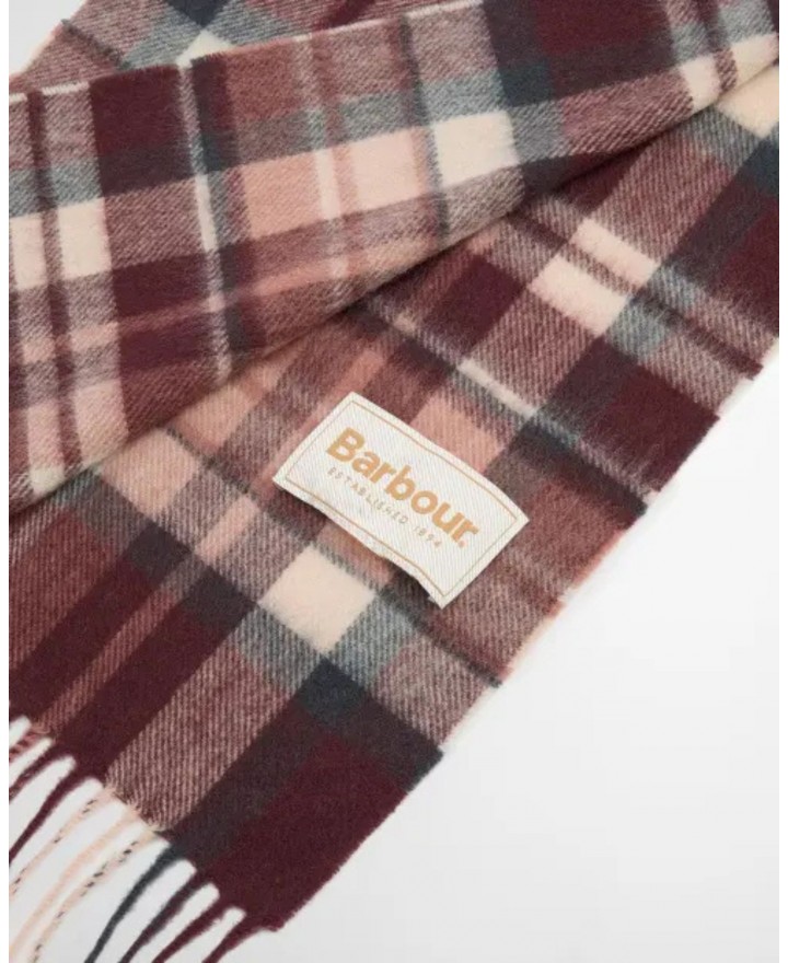 Barbour - Sciarpa Rosefield Tartan Bordeaux LSC0109 RE52 BORDEAU I25