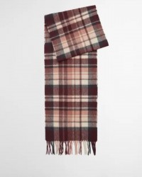 Barbour - Sciarpa Rosefield Tartan Bordeaux LSC0109 RE52 BORDEAU I25