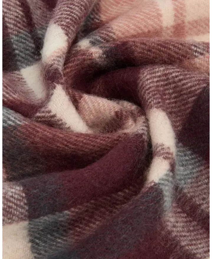 Barbour - Sciarpa Rosefield Tartan Bordeaux LSC0109 RE52 BORDEAU I25