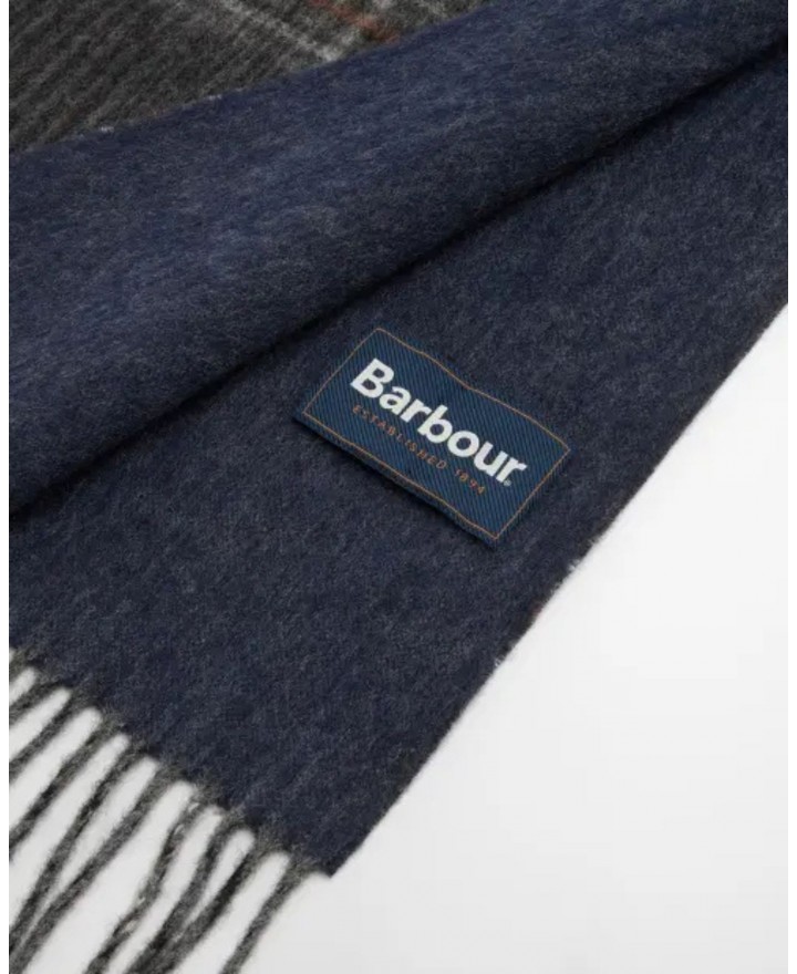 Barbour - Sciarpa Marsden Reversibile Tartan Grigio USC0399 GY71 I25