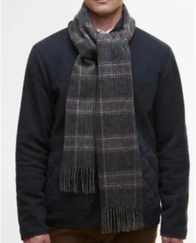 Barbour - Sciarpa Marsden Reversibile Tartan Grigio USC0399 GY71 I25