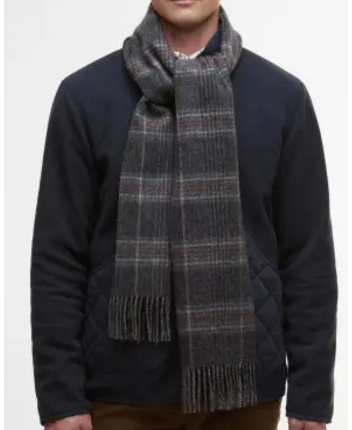 Barbour - Sciarpa Marsden Reversibile Tartan Grigio USC0399 GY71 I25