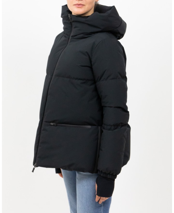 Herno - Women's Short Laminar Down Jacket in Black PI002045D 12840 9300 I25