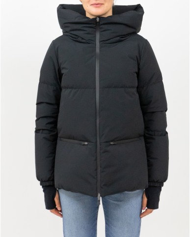 Herno - Women's Short Laminar Down Jacket in Black PI002045D 12840 9300 I25