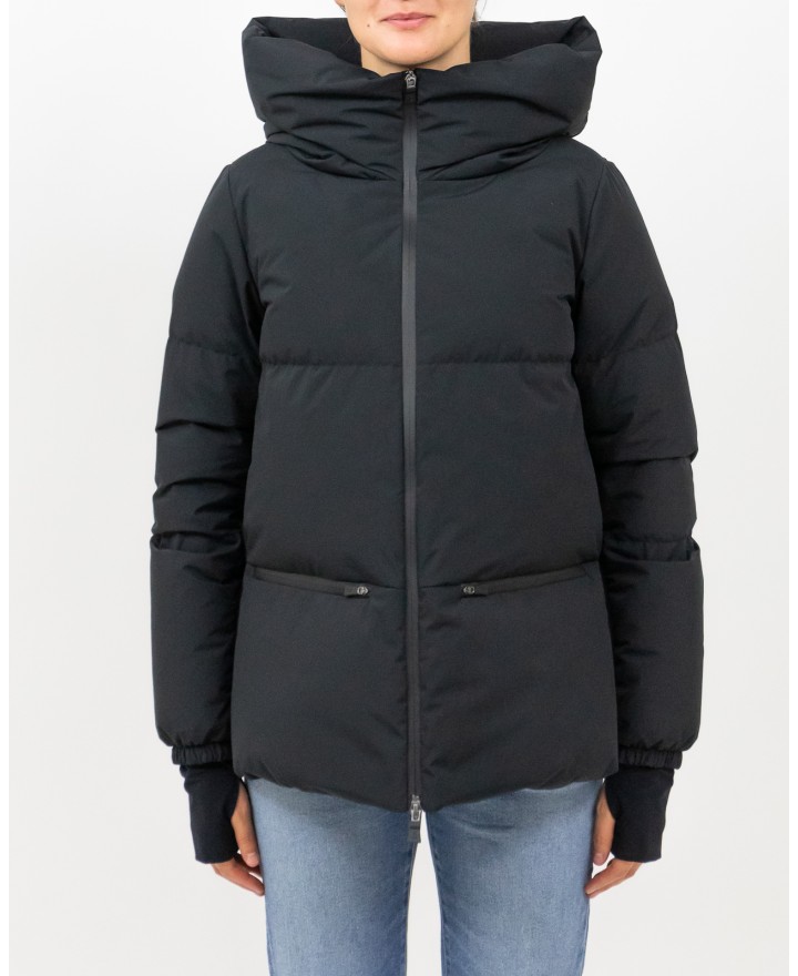 Herno - Women's Short Laminar Down Jacket in Black PI002045D 12840 9300 I25
