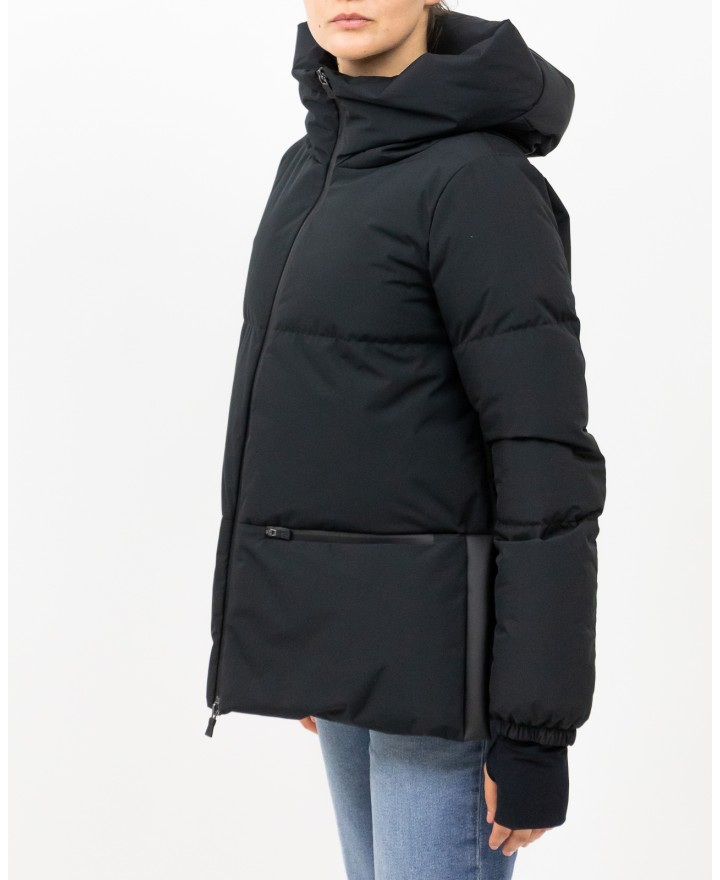 Herno - Women's Short Laminar Down Jacket in Black PI002045D 12840 9300 I25