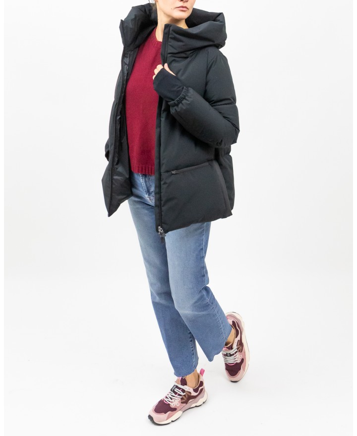 Herno - Women's Short Laminar Down Jacket in Black PI002045D 12840 9300 I25