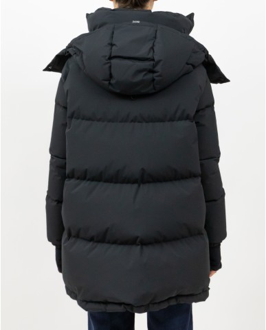 Herno - Women's Long Laminar Down Jacket in Black PI002047D 12840 9300 I25