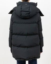 Herno - Women's Long Laminar Down Jacket in Black PI002047D 12840 9300 I25