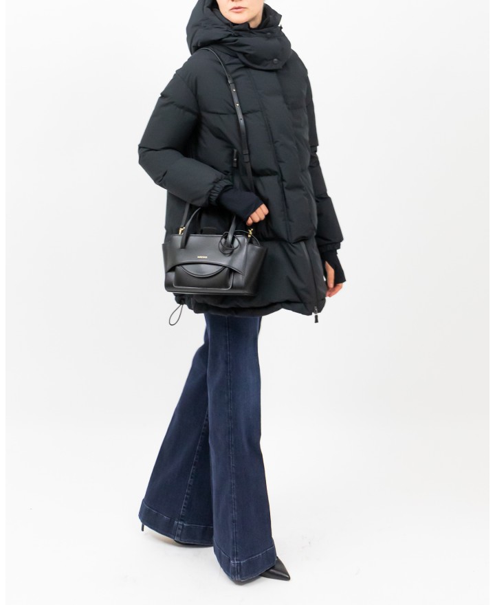 Herno - Women's Long Laminar Down Jacket in Black PI002047D 12840 9300 I25