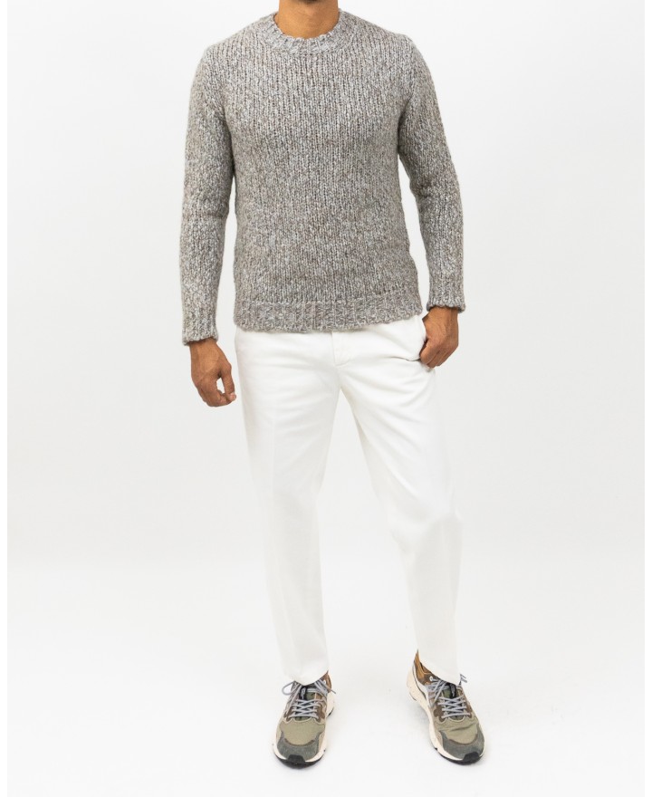 Settefili - Girocollo Beige Melange Uomo RACREH CRE7 I25