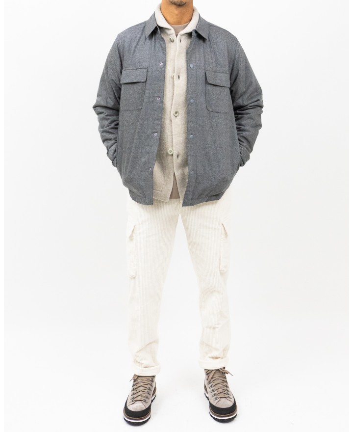 A Trip In A Bag - Giacca Camicia Reversibile Grigia Uomo ATD6820 004 GREY I25