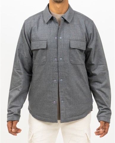 A Trip In A Bag - Giacca Camicia Reversibile Grigia Uomo ATD6820 004 GREY I25