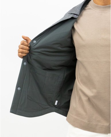 A Trip In A Bag - Giacca Camicia Reversibile Grigia Uomo ATD6820 004 GREY I25