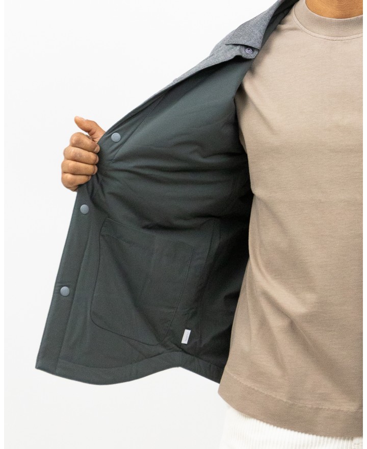 A Trip In A Bag - Giacca Camicia Reversibile Grigia Uomo ATD6820 004 GREY I25